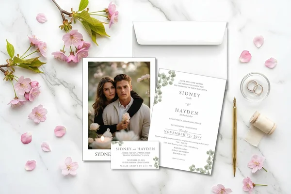 Photo Wedding Invitations design example 3
