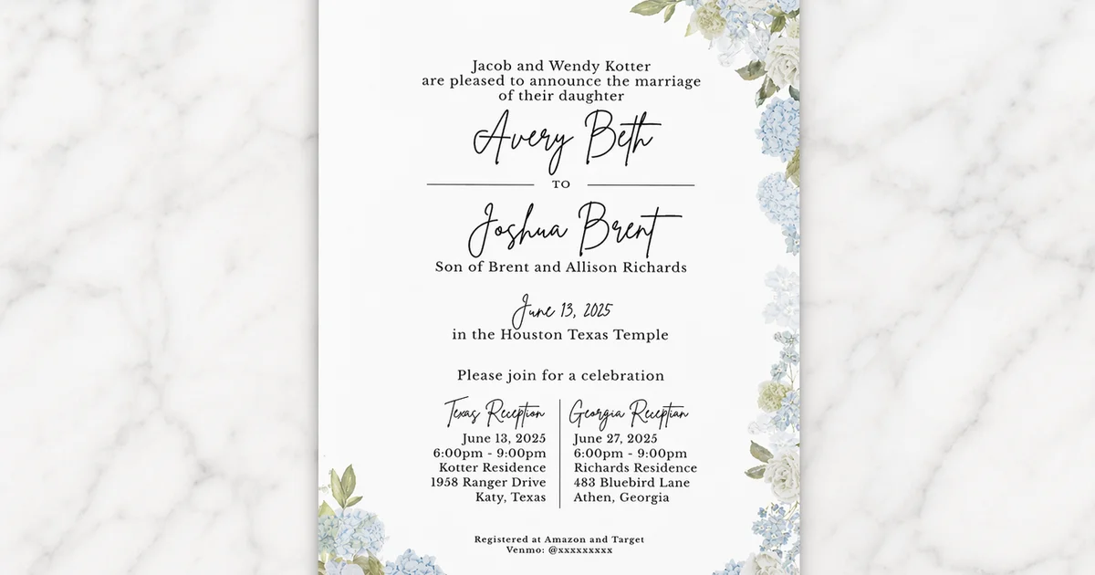 DIY wedding invitations compared side by side with professionally printed invitations