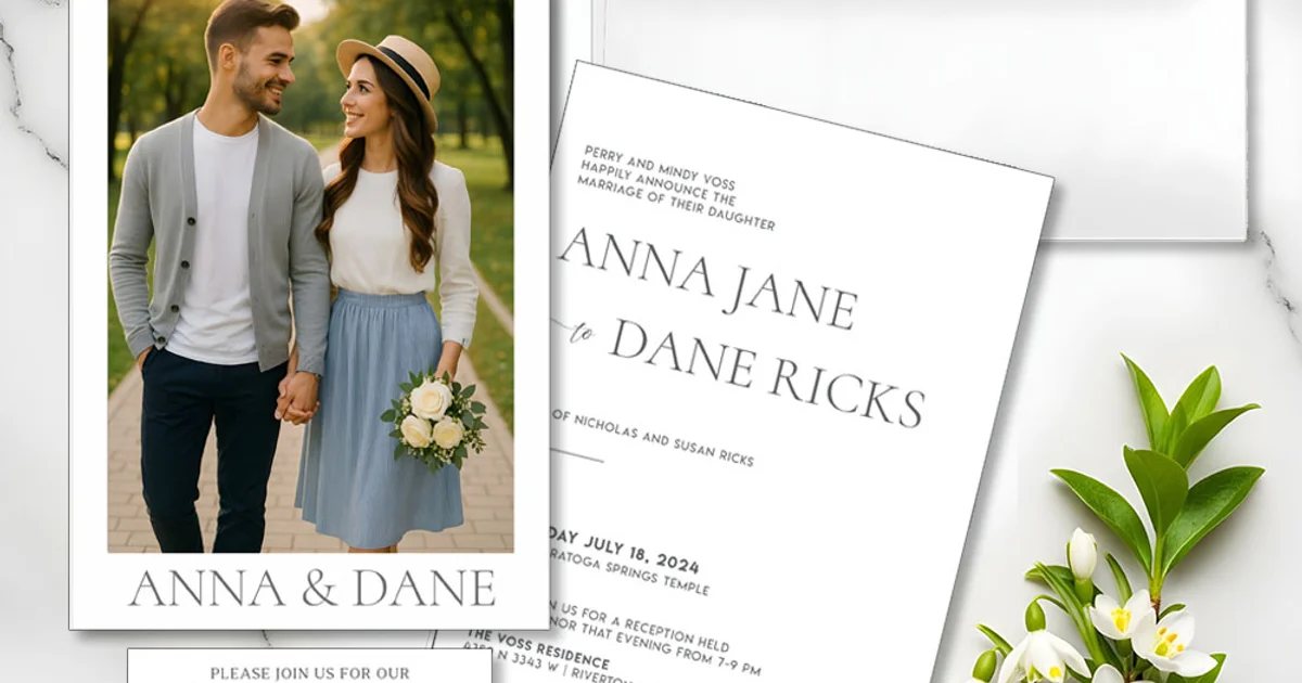 Guide showing who gets invited to the temple sealing versus the reception at a Latter-day Saint wedding